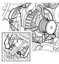  Снятие и установка генератора Saab 95